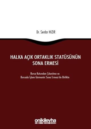 Halka Açık Ortaklık Statüsünün Sona Ermesi | On İki Levha Yayınları (Ciltsiz) - Resim 1