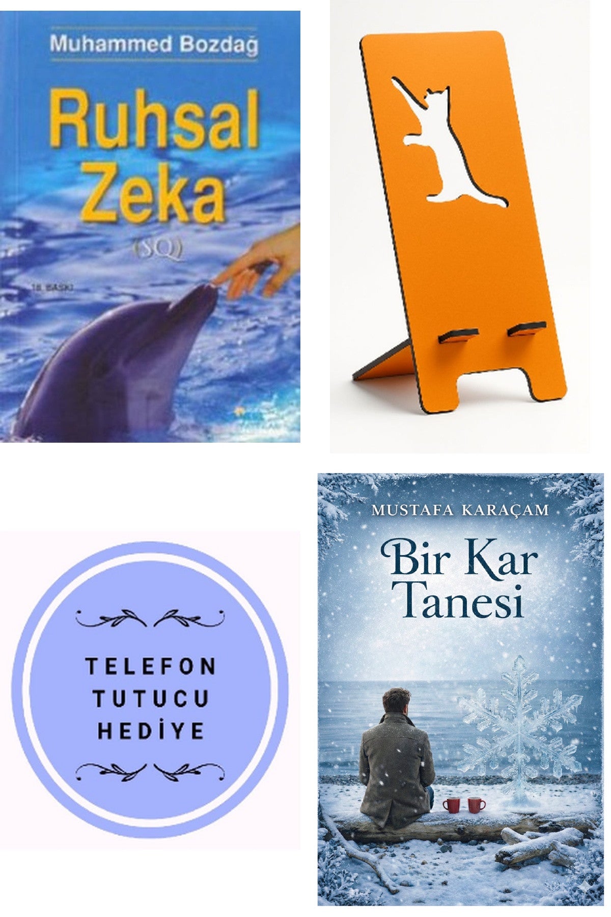 Ruhsal Zeka - Muhammed Bozdağ + Telefon Tutucu + Bir Kar Tanesi kitap kapağı