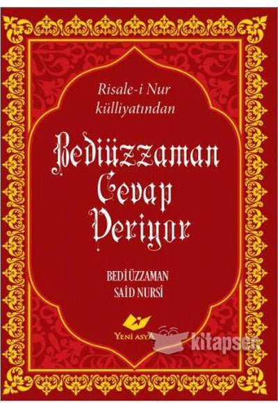 Bediüzzaman Cevap Veriyor - Risale-i Nur kitap kapağı