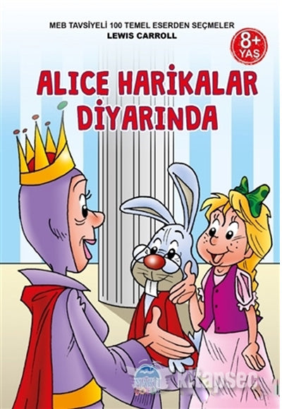 Alice Harikalar Diyarında - Lewis Carroll kitap kapağı