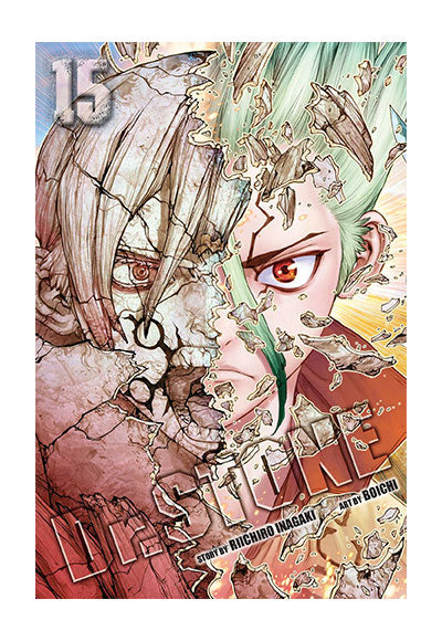 Dr. STONE, Vol. 15 VIZ Media - Kolektif kitap kapağı