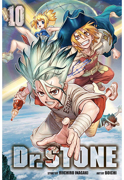 Dr. STONE, Vol. 10 VIZ Media - Kolektif kitap kapağı