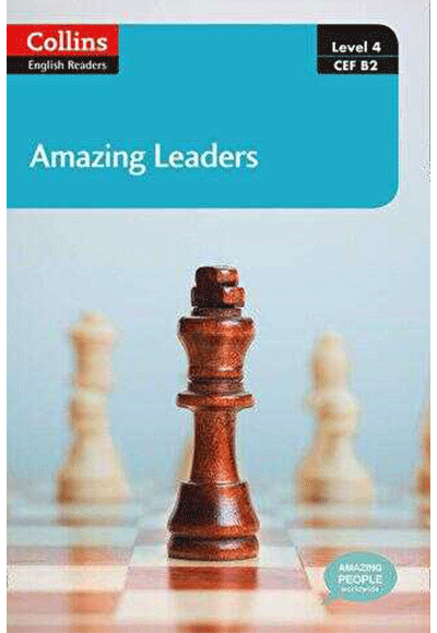 Amazing Leaders +CD A.People Readers 4 B2 HarperCollins - Katerina Mestheneou kitap kapağı