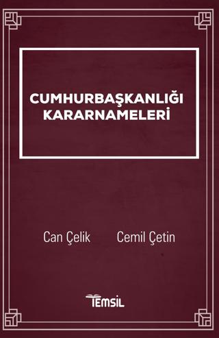 Cumhurbaşkanlığı Kararnameleri | Temsil Kitap (Ciltsiz) - Resim 1