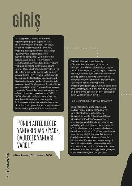 Biyografik Shakespeare - Grafiklerle İz Bırakan Hayatlar | Nepal Kitap (Ciltli) - Resim 4