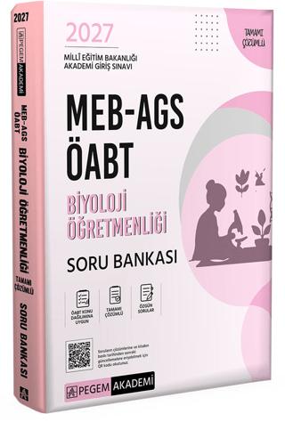 2027 MEB AGS ÖABT Biyoloji Öğretmenliği Tamamı Çözümlü Soru Bankası | Pegem Akademi Yayıncılık (Ciltsiz) - Resim 1