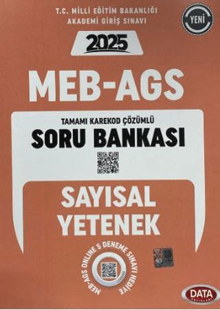 MEB - AGS Sayısal Yetenek (Matematik) Soru Bankası | Data Yayınları (Ciltsiz) - Resim 1