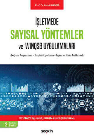 Sayısal Yöntemler ve WinQSB Uygulamaları - İsmail Erdem kitap kapağı