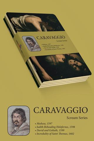 Caravaggio Dörtlü Defter Seti II - Scream Series A5 | Retronote - Resim 1