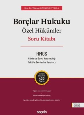 Borçlar Hukuku Özel Hükümler Soru Kitabı - Tolunay Ozanemre Yayla kitap kapağı