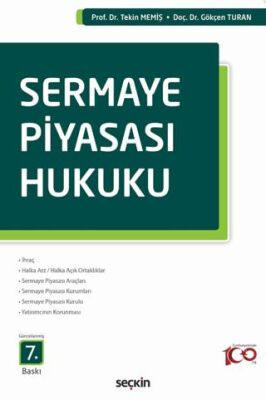 Sermaye Piyasası Hukuku - Tekin Memiş kitap kapağı