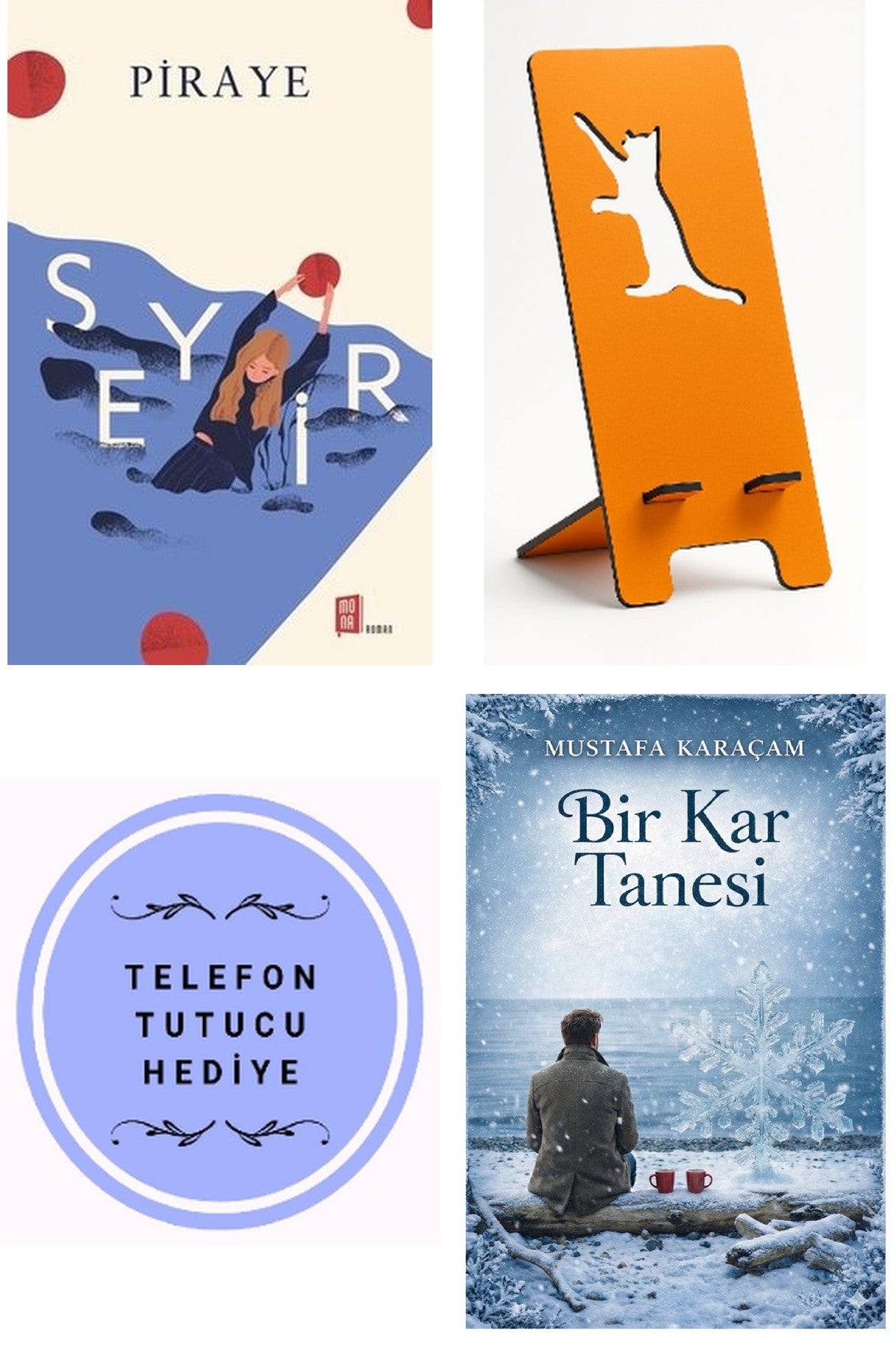 Seyir - Piraye + Telefon Tutucu + Bir Kar Tanesi kitap kapağı