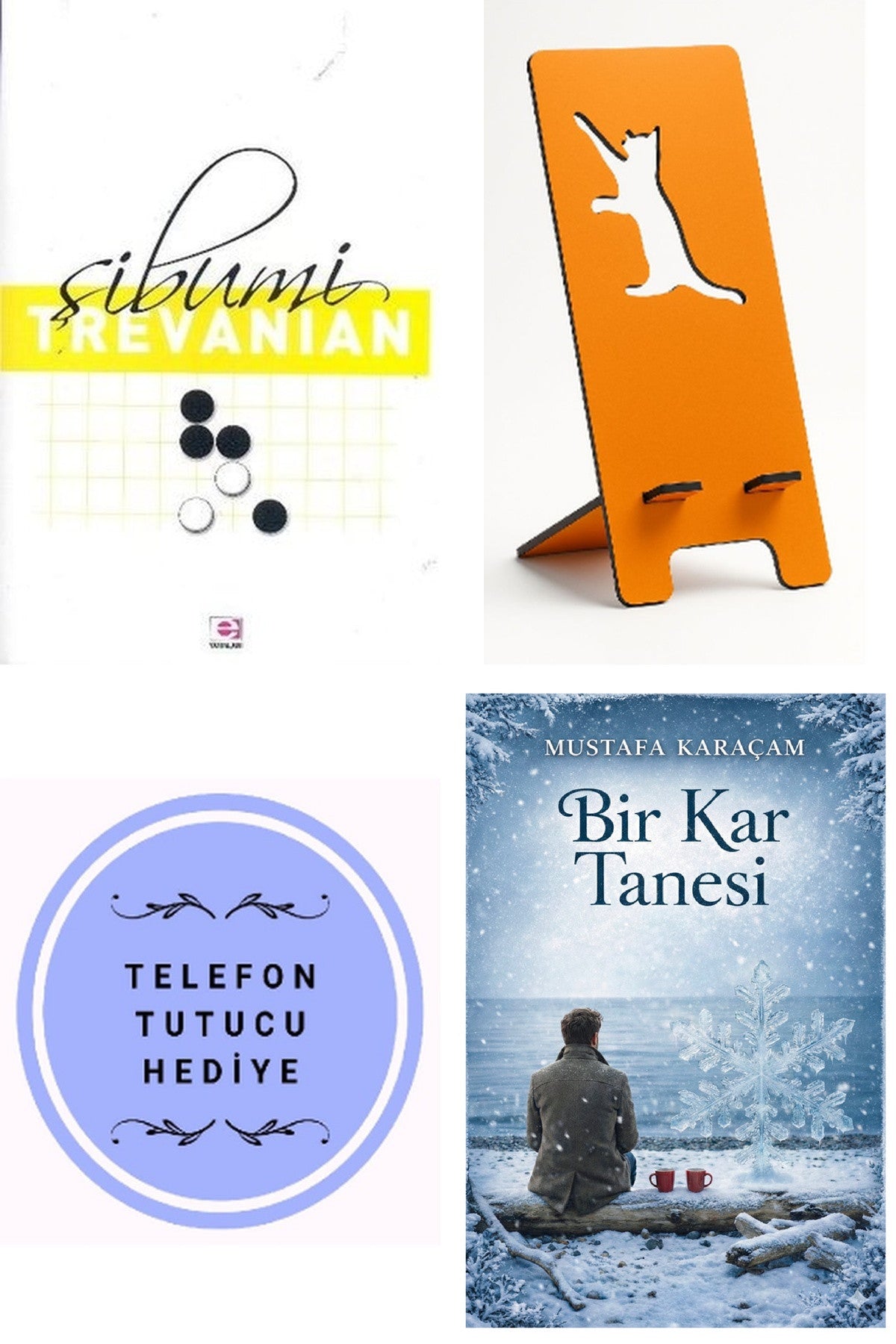 Şibumi - Trevanian + Telefon Tutucu + Bir Kar Tanesi kitap kapağı