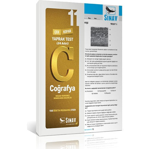 Sınav Yayınları 11. Sınıf Coğrafya Yaprak Test - Kolektif kitap kapağı