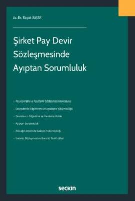 Şirket Pay Devir Sözleşmesinde Ayıptan Sorumluluk - Başak Başar kitap kapağı