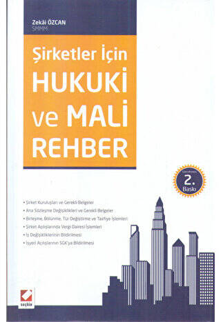 Şirketler İçin Hukuki ve Mali Rehber - Zekai Özcan kitap kapağı