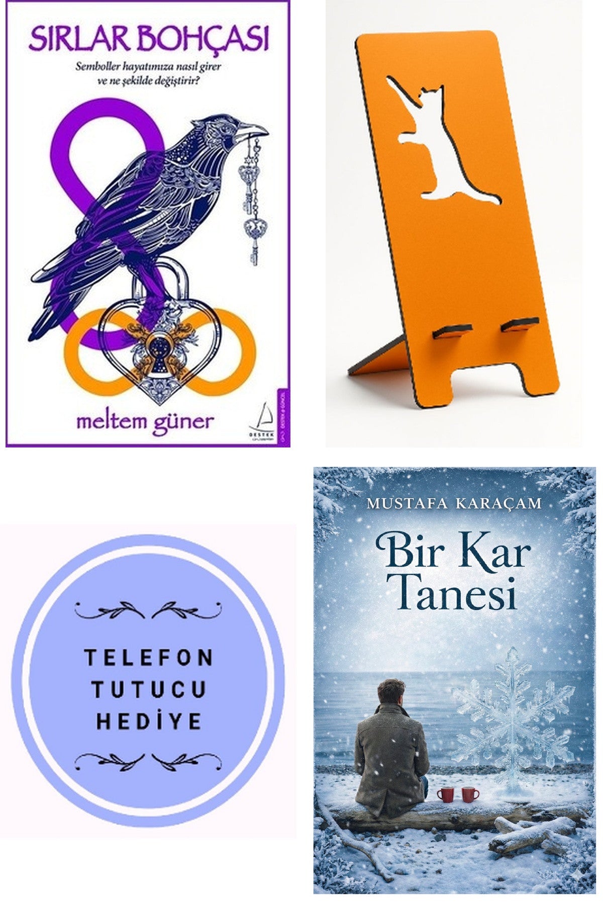Sırlar Bohçası - Meltem Reyhan + Telefon Tutucu + Bir Kar Tanesi kitap kapağı