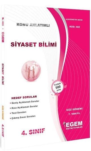 4. Sınıf 7. Yarıyıl Siyaset Bilimi Konu Anlatımlı Soru Bankası (Kod 460)