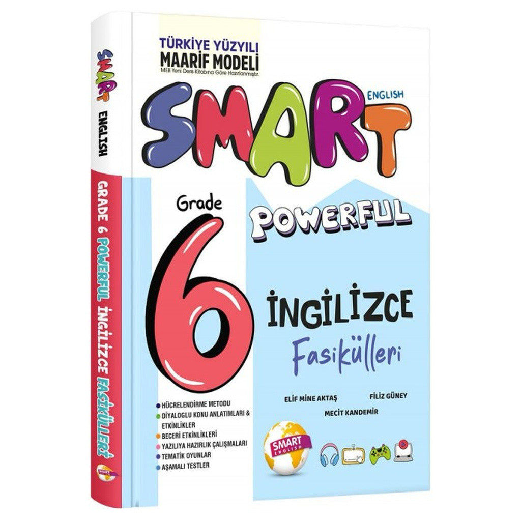 Smart English 2027 6. Sınıf Powerful İngilizce Fasikülleri Maarif Model kitap kapağı