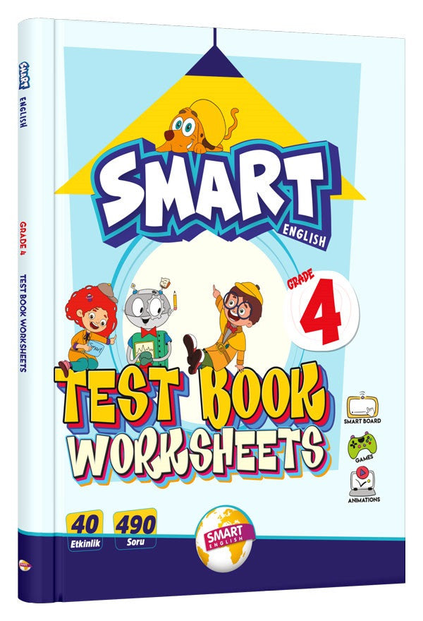 Smart English 4. Sınıf Test Book Worksheets kitap kapağı