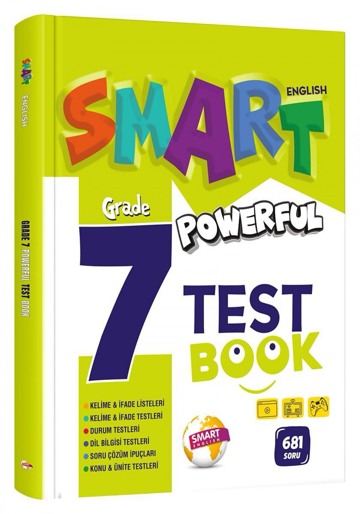 Smart English 7. Sınıf Powerful Test Book kitap kapağı