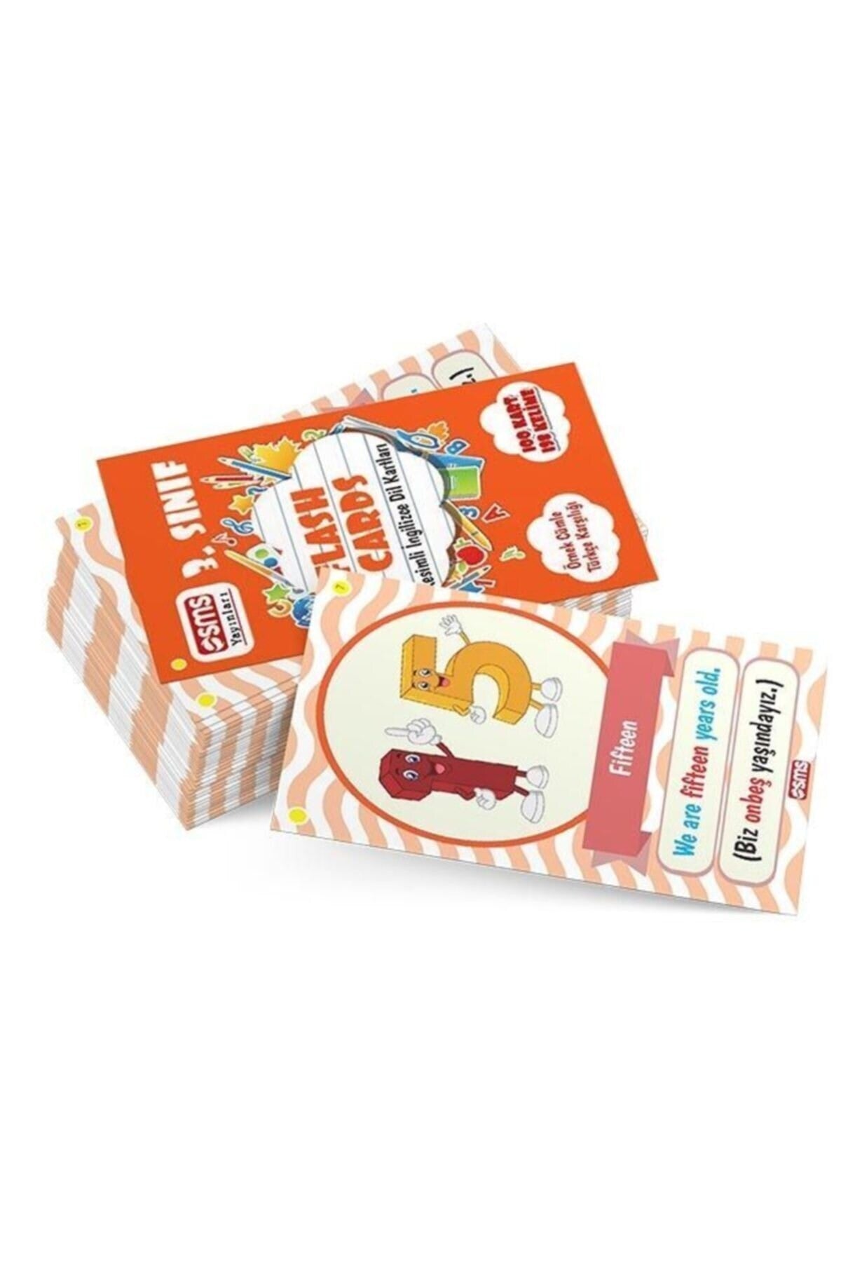SMS 3. Sınıf Flash Cards Ingilizce Dil Kartı kitap kapağı