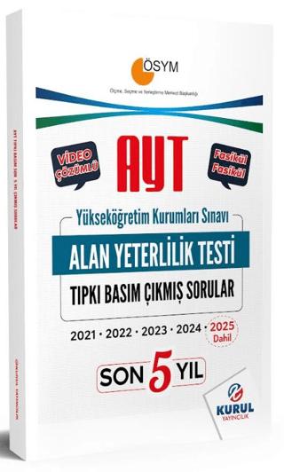 AYT Son 5 Yıl Tıpkı Basım Çıkmış Soru Kitapçıkları