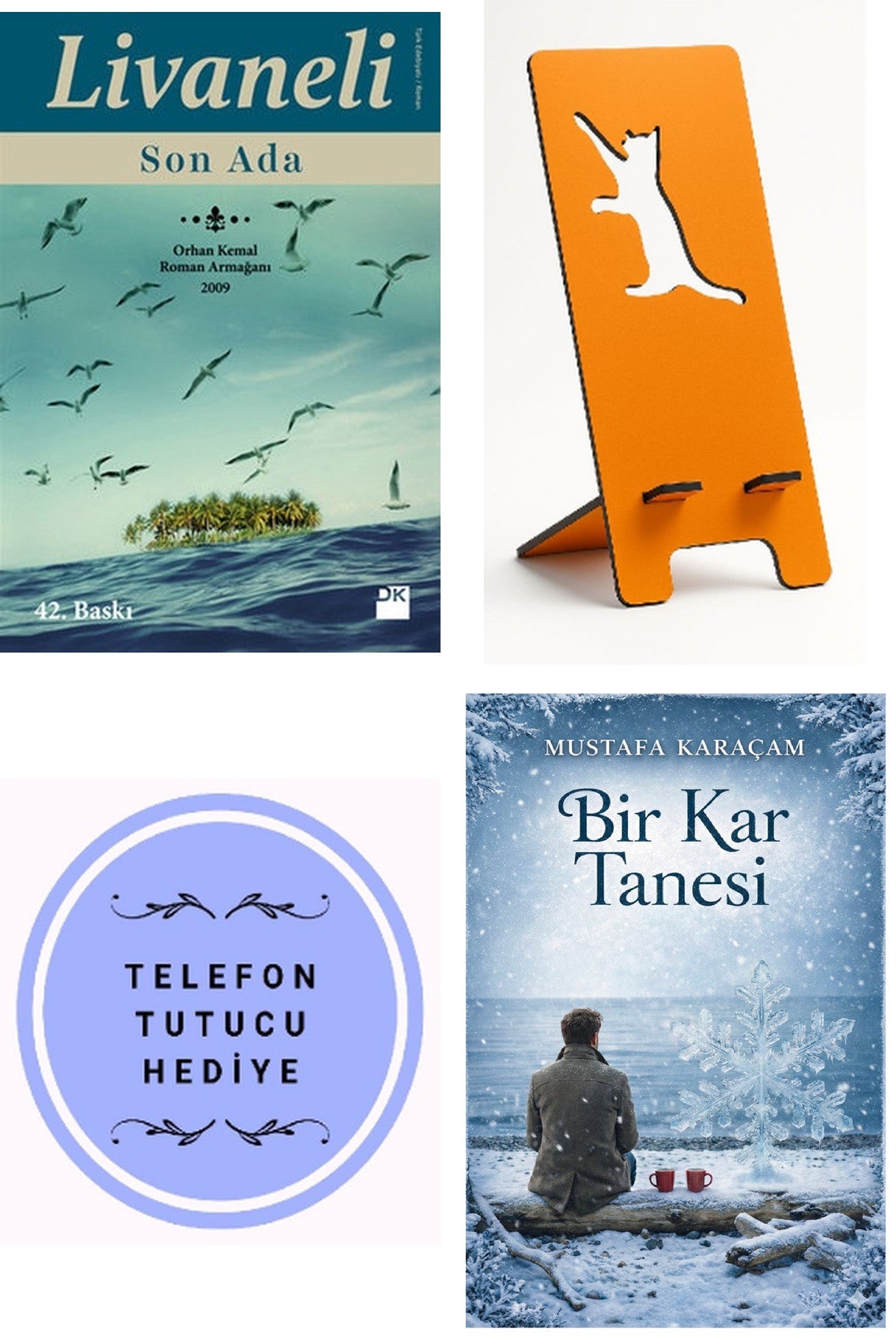 Son Ada - Zülfü Livaneli + Telefon Tutucu + Bir Kar Tanesi kitap kapağı