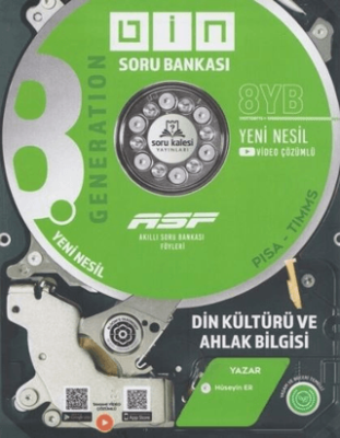 8. Sınıf Din Kültürü ve Ahlak Bilgisi Akıllı Soru Bankası Föyleri - Hüseyin Er kitap kapağı