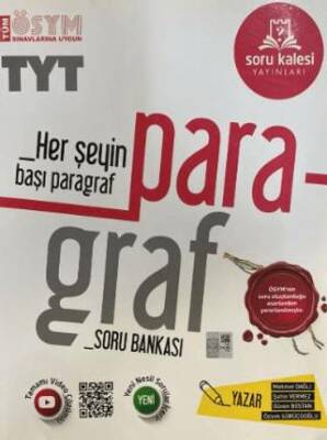 TYT Paragraf Tamamı Video Çözümlü Soru Bankası - Kolektif kitap kapağı