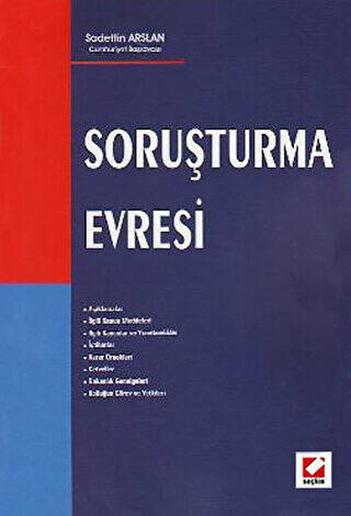 Soruşturma Evresi - Sadettin Arslan kitap kapağı