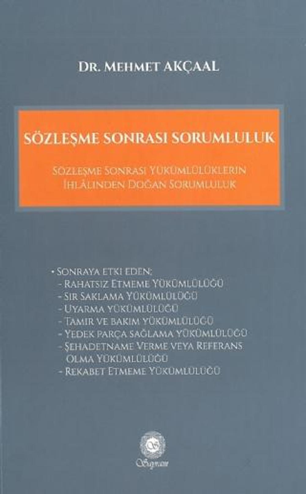 Sözleşme Sonrası Sorumluluk | Sayram Yayınları