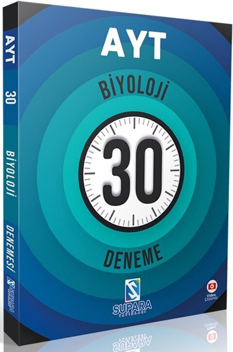 Supara Yayınları AYT Biyoloji 30 Deneme kitap kapağı