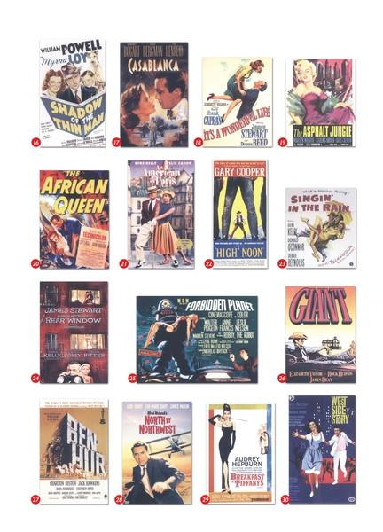 30 Klasik Film Posteri - Renklendirmeniz İçin | Maya Kitap (İnce Kapak) - Resim 2