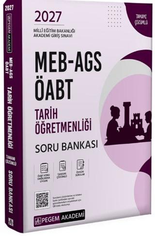 2027 MEB AGS ÖABT Tarih Öğretmenliği Tamamı Çözümlü Soru Bankası | Pegem Akademi Yayıncılık (Ciltsiz) - Resim 1