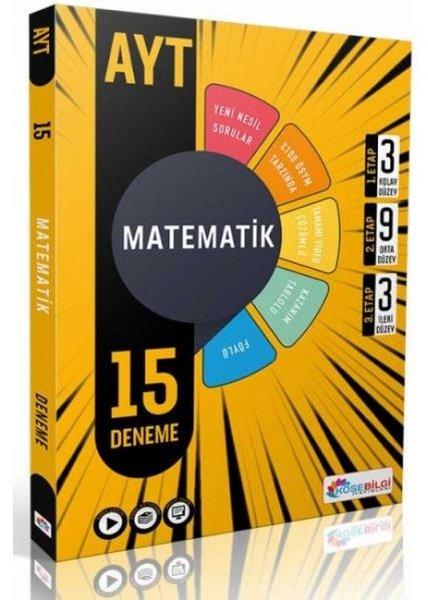 AYT Matematik 15 Branş Denemesi | Köşebilgi Yayınları (İnce Kapak) - Resim 1