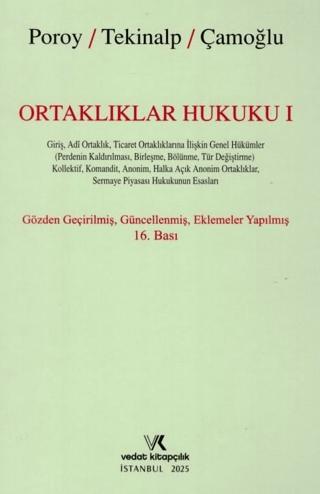 Ortaklıklar Hukuku I | Vedat Kitapçılık (Ciltsiz) - Resim 1