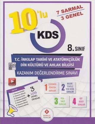 8. Sınıf T.C. İnkılap Tarihi ve Atatürkçülük Din Kültürü ve Ahlak Bilgisi 10 lu Kazanım Değerlendirme Sınavı