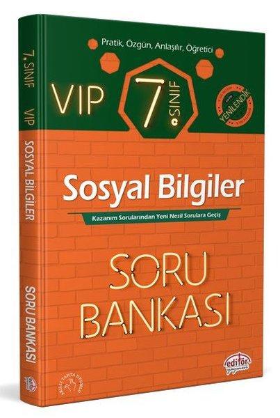 7.Sınıf VIP Sosyal Bilgiler Soru Bankası | Editör (İnce Kapak) - Resim 1