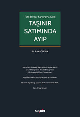 Taşınır Satımında Ayıp - Turan Özkaya kitap kapağı