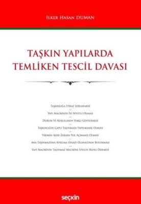 Taşkın Yapılarda Temliken Tescil Davası - İlker Hasan DUMAN kitap kapağı