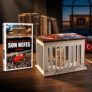 Anılarla Atatürk ve Atatürk Büstlü Ahşap Anıtkabir Işıklı Maket | Halk Kitabevi (Ciltsiz) - Resim 1