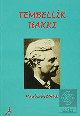 Tembellik Hakkı kitap kapağı