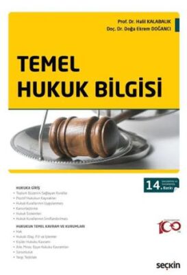 Temel Hukuk Bilgisi - Halil Kalabalık kitap kapağı