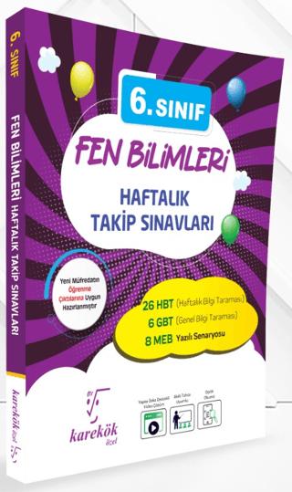6. Sınıf Fen Bilimleri Haftalık Takip Sınavları | Karekök Yayıncılık (Ciltsiz) - Resim 1