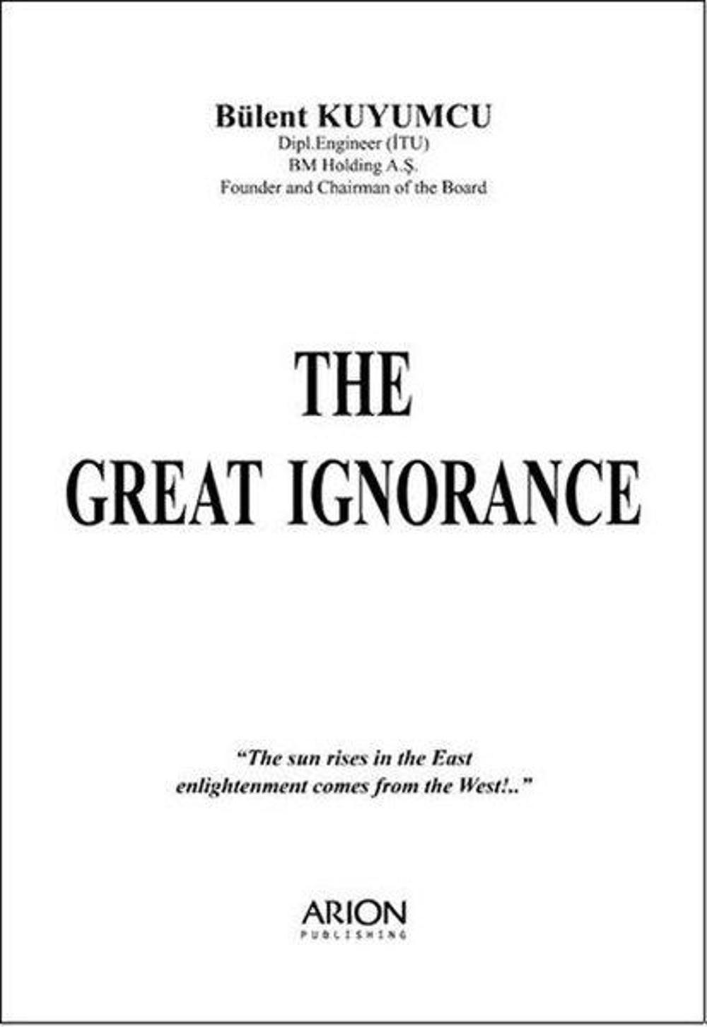 The Great Ignorance | Arion Yayınevi