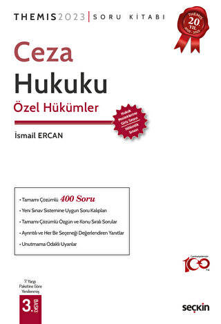 THEMIS - Ceza Hukuku Özel Hükümler Soru Kitabı - İsmail Ercan kitap kapağı