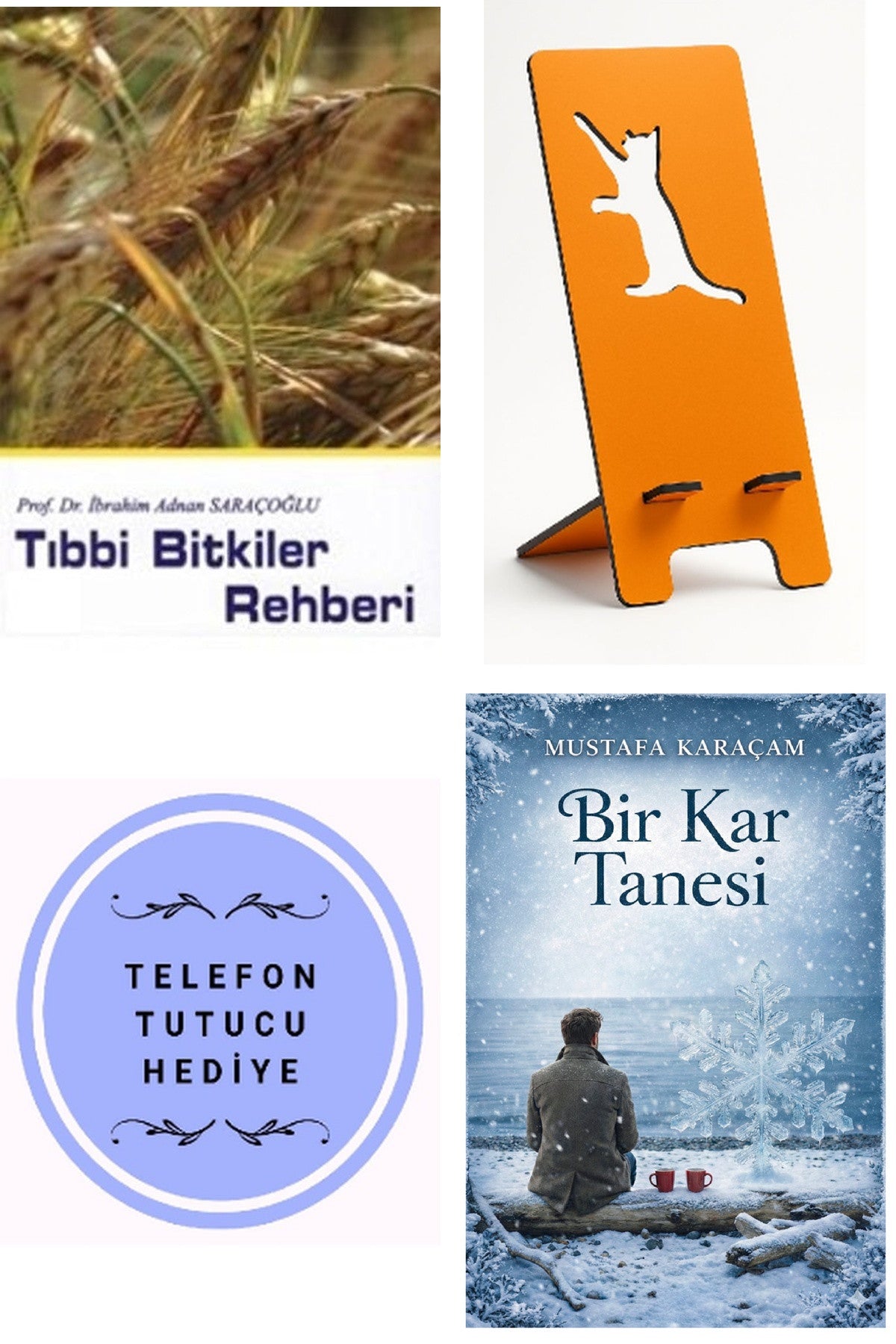 Tıbbi Bitkiler Rehberi - Prof. Dr. Ibrahim Adnan Saraçoğlu + Telefon Tutucu + Bir Kar Tanesi kitap kapağı