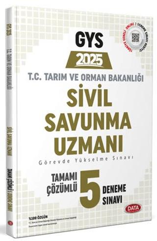 Tarım ve Orman Bakanlığı Sivil Savunma GYS Tamamı Çözümlü 5 Deneme Sınavı