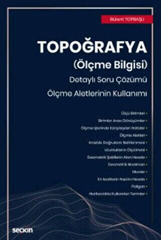 Topoğrafya Ölçme Bilgisi - Bülent Topbaşlı kitap kapağı